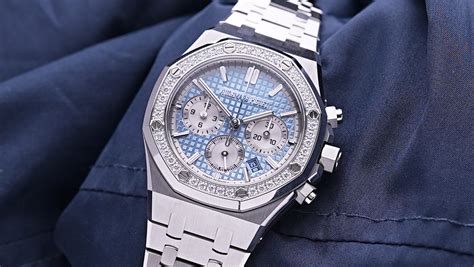 audemars piguet steel diamond|Audemars Piguet diamond bezel.